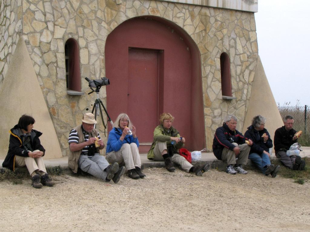 Bassa de l'Alfacada. Elly, Bert, Marianne, Pierre, Mieke en Johan